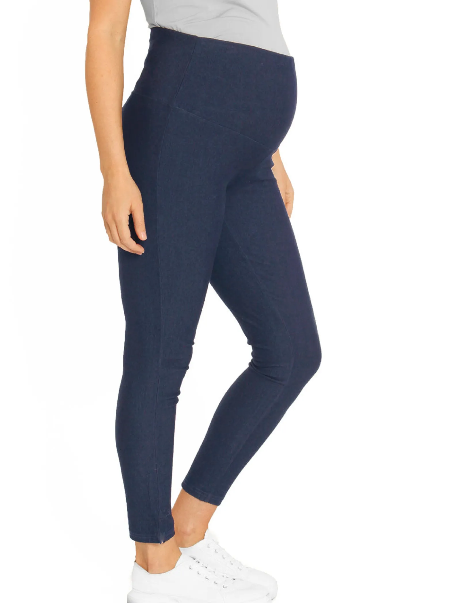 Deluxe High Waist Maternity Denim Jegging