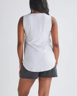 Diya Maternity/Nursing Bamboo Tank in Marl