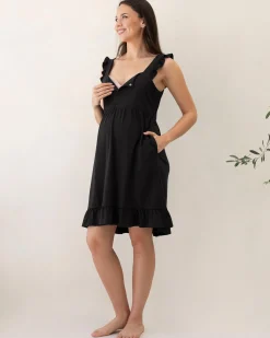 Grace Hospital Birthing Gown/Nightie - Black