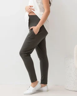 Maternity Comfort Lounge Pants in Olive