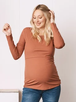 Maternity & Nursing Long Sleeve Top