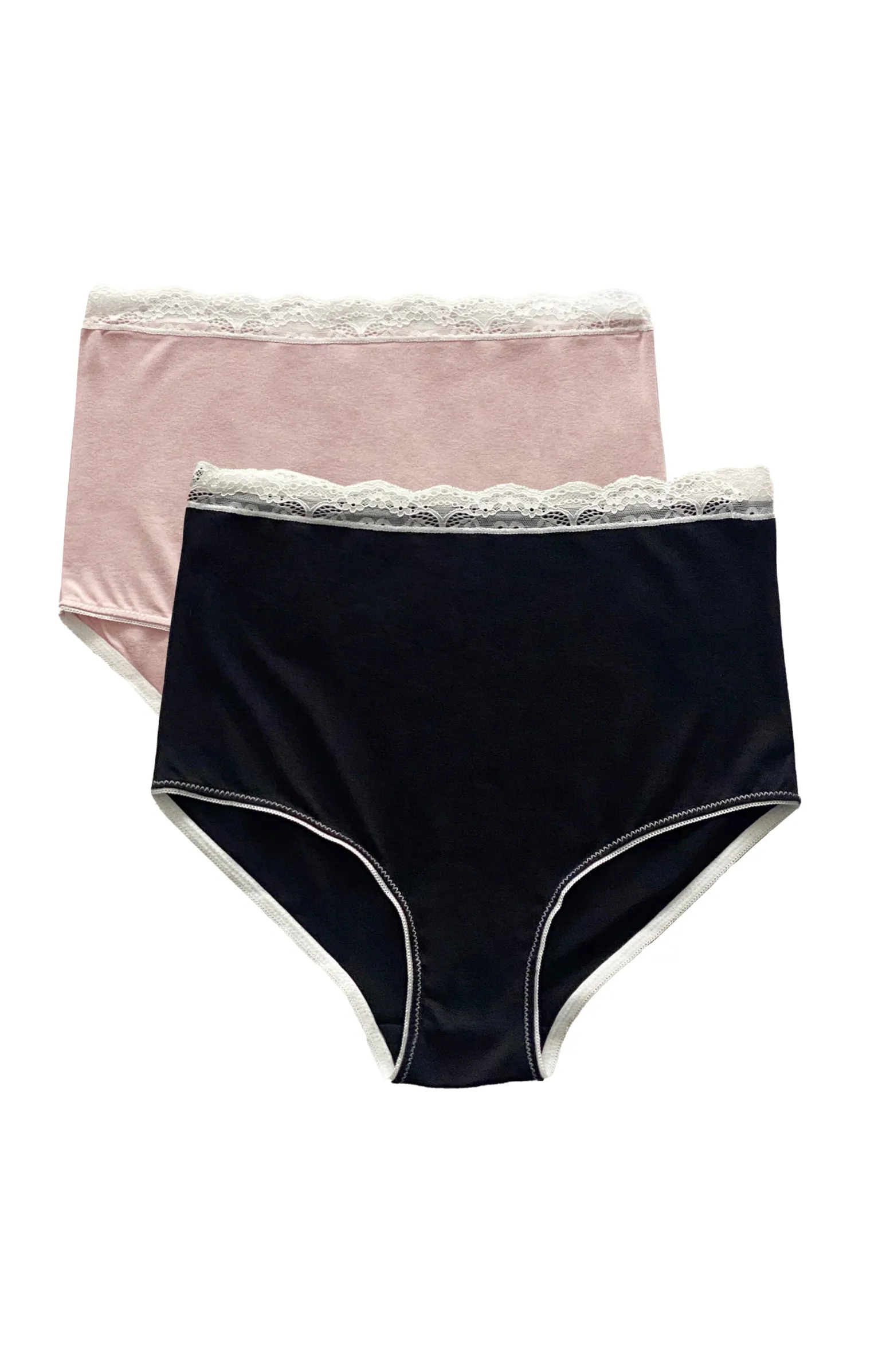 2-pack - Gracie Bamboo Maternity Underwear in Pink/Black